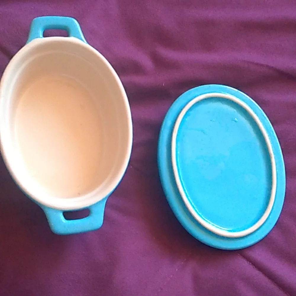 New Blue & Black Casserole Dish
